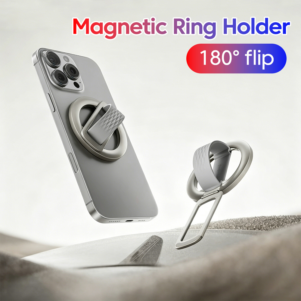 Pop Socket Grip - 180°Rotation Magnetic Phone Ring For MagSafe