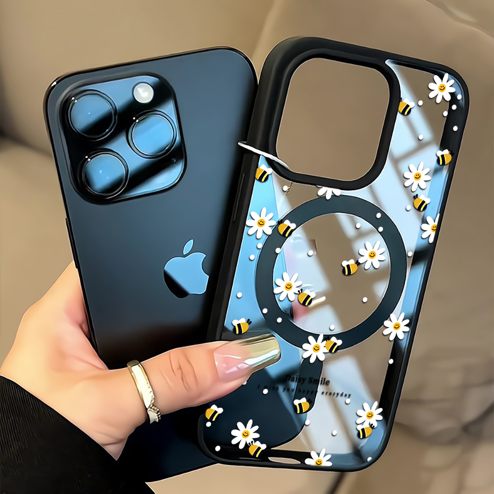 Magnetic Phone Case - Fresh Daisy Bee Phone Case For