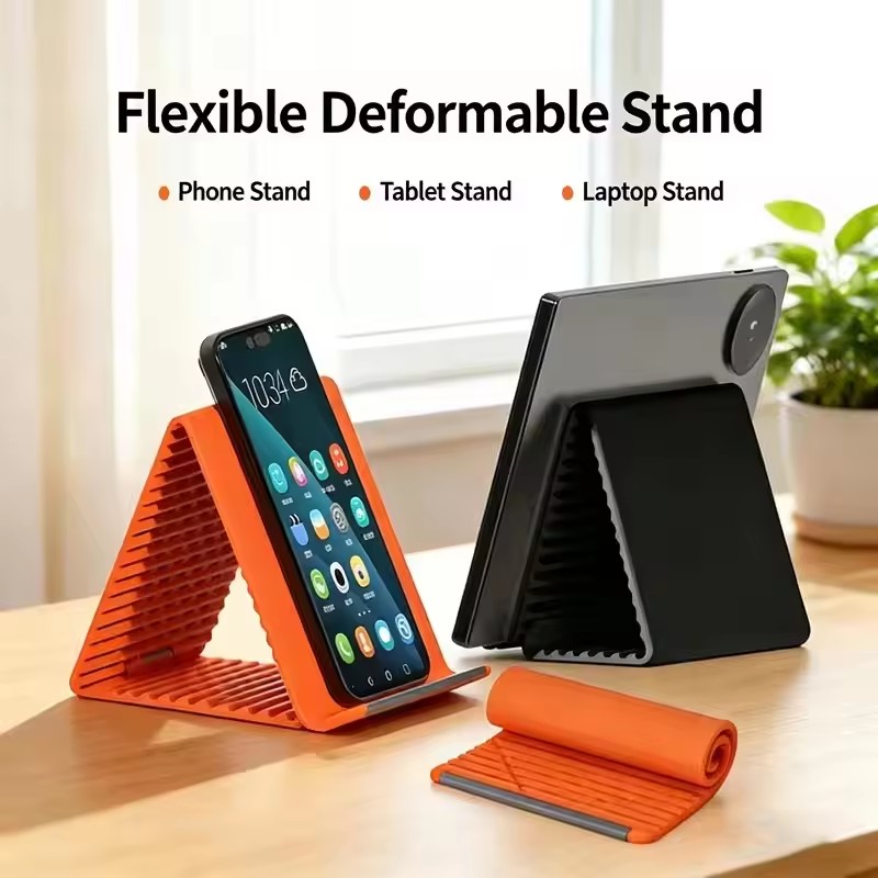 Phone Accessories Crochet - Lazy Portable Phone Stand Silicone Desktop