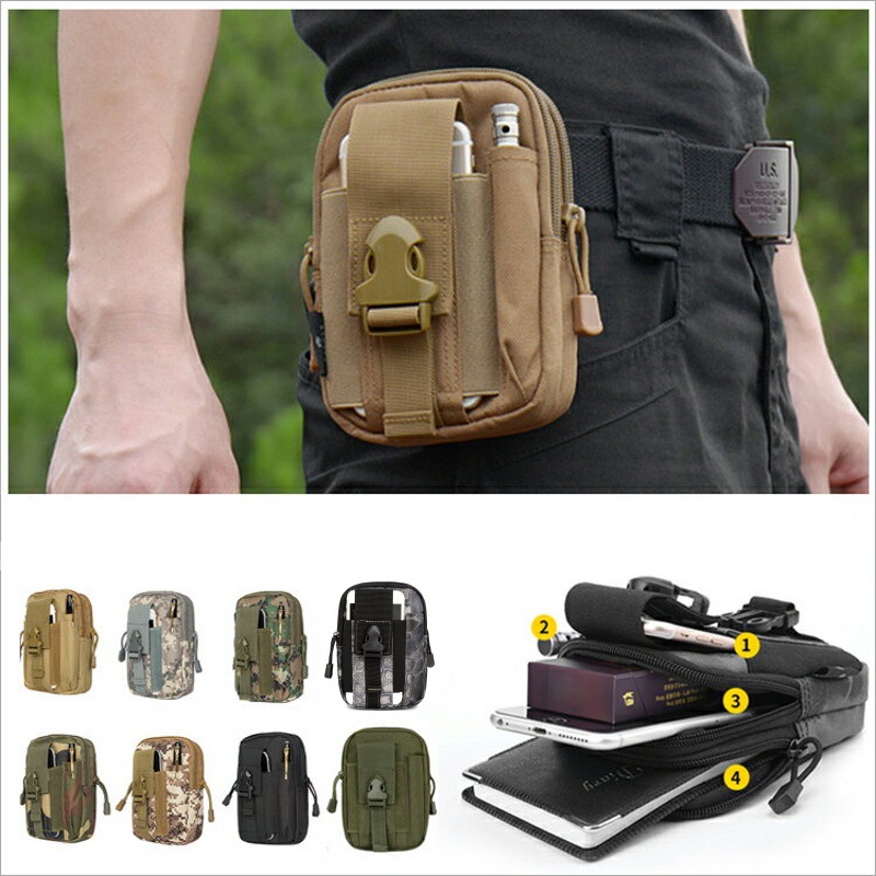 Phone Accessories For Running - Small Molle Pouch Waist Pack Bag