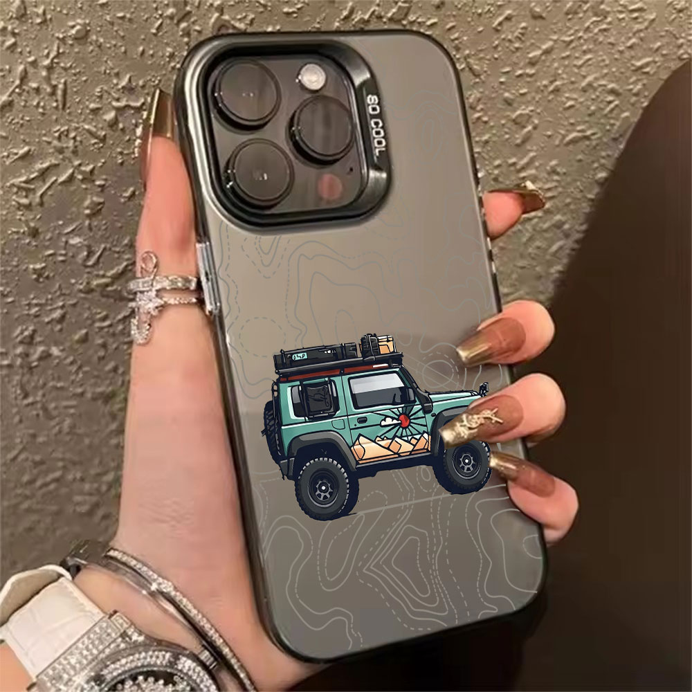 Xo Phone Accessories - Simple Car Pattern Phone Case For