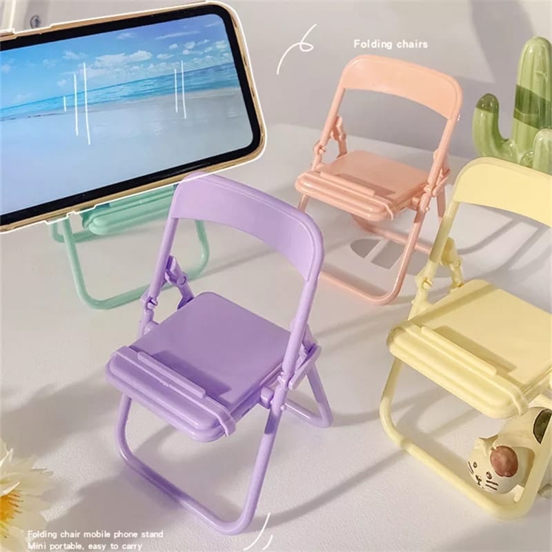 Phone Accessories Crochet - Cute Chair Phone Holder Stand Creative