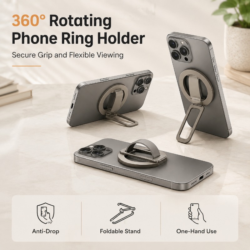 Pop Socket Grip - Silicone Magnetic Wristband Phone Holder for