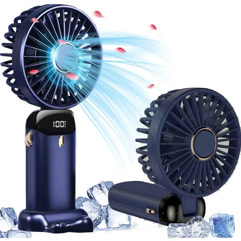 Phone Cooling Fan - Small Cooler Mini Fan Foldable Handle