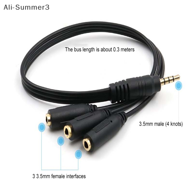 3.5mm 3 Way Port Aux Multi Hea - огляд і ціна Earphone Splitter Jack