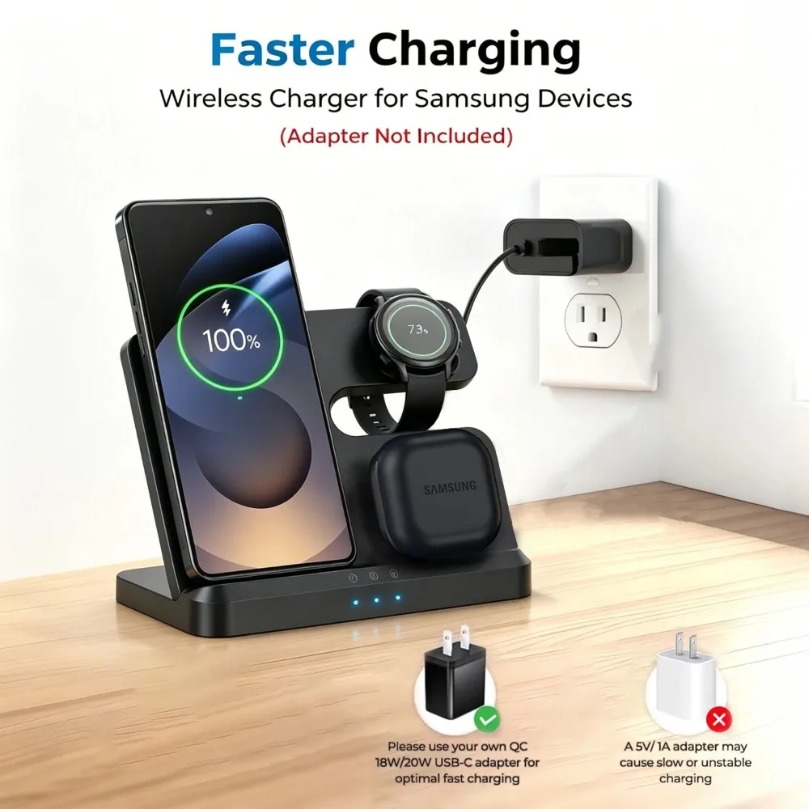 3 in 1 Fast Wireless Charger F - огляд і ціна Phone Cooling Fan