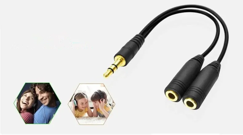 Headphone Splitter, 3.5mm Exte - огляд і ціна Earphone Splitter Jack