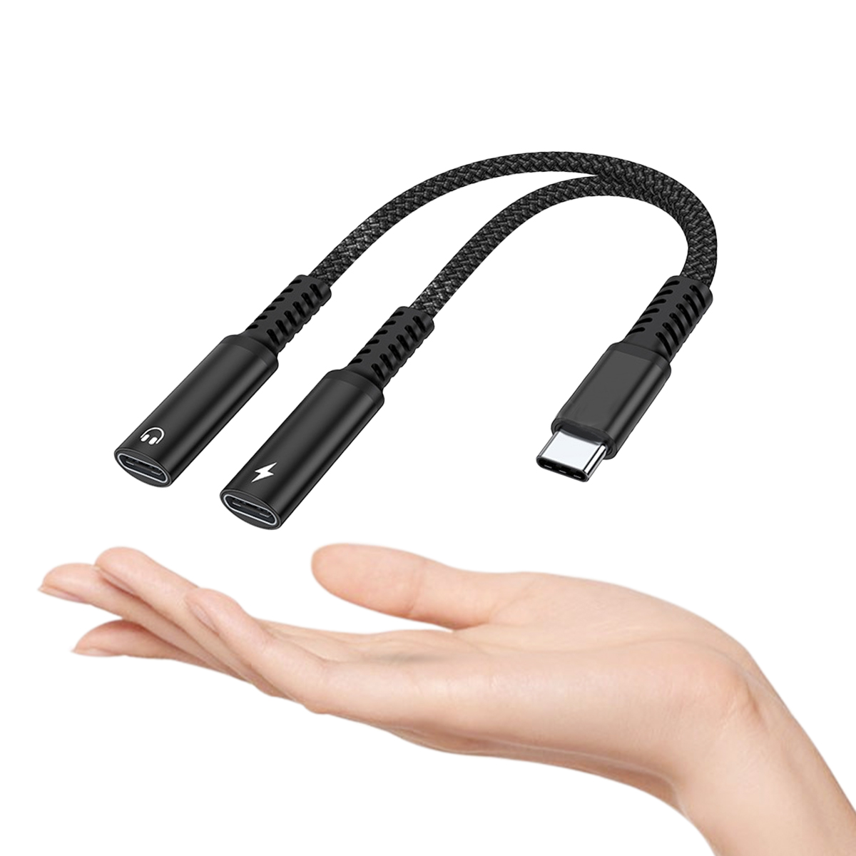 2 IN 1 USB C Splitter to Dual  - огляд і ціна Earphone Splitter Jack