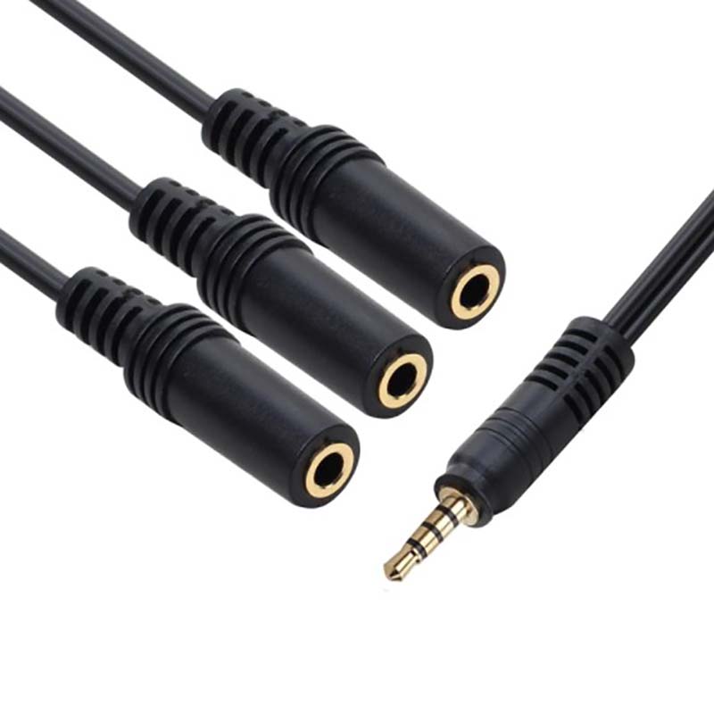 ⭐ 3.5mm 1 Male to 3 Female 3 W - огляд і ціна Earphone Splitter Jack
