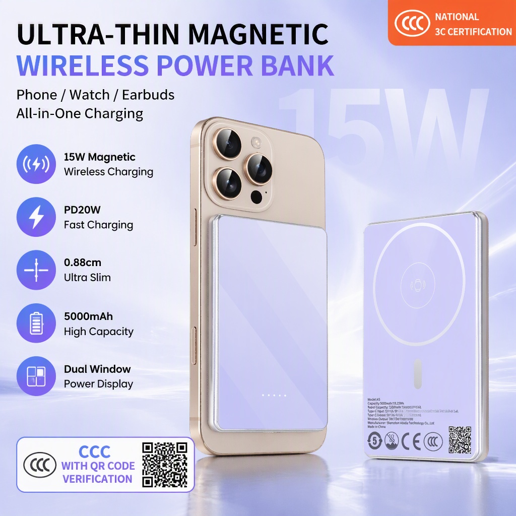 [CCC With QR code] 5000mAh Ult - огляд і ціна Power Bank Slim