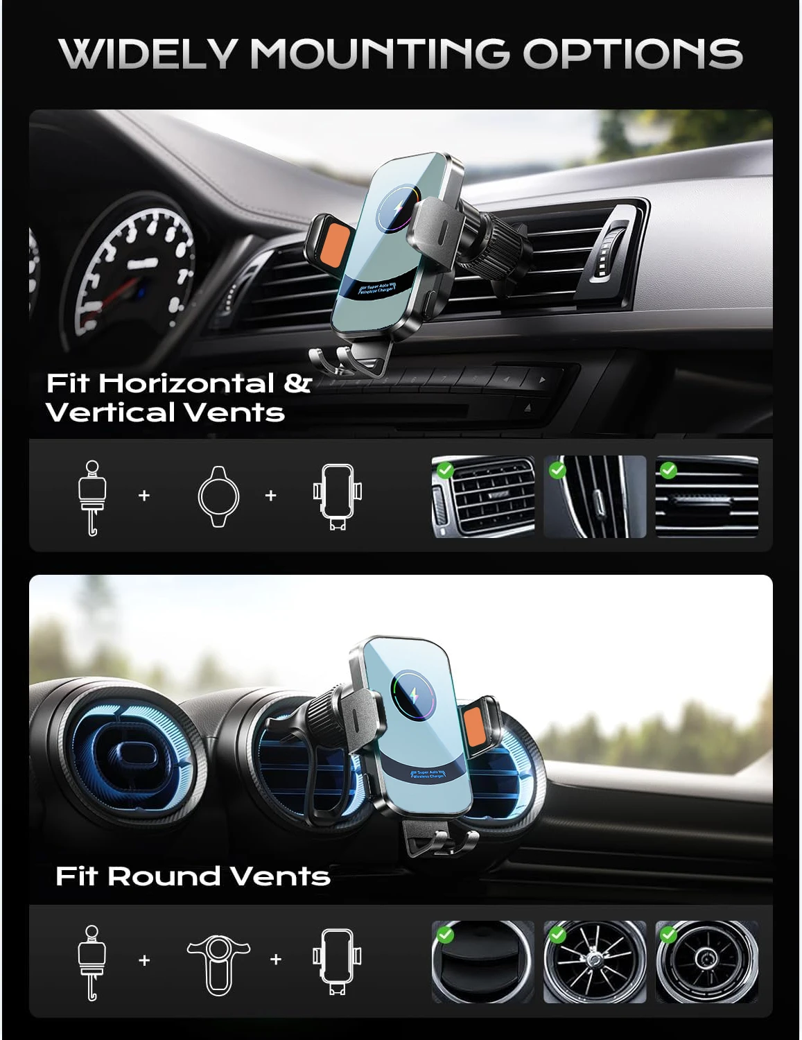 UYUXIO Wireless Car Charger Su - огляд і ціна Phone Cooling Fan