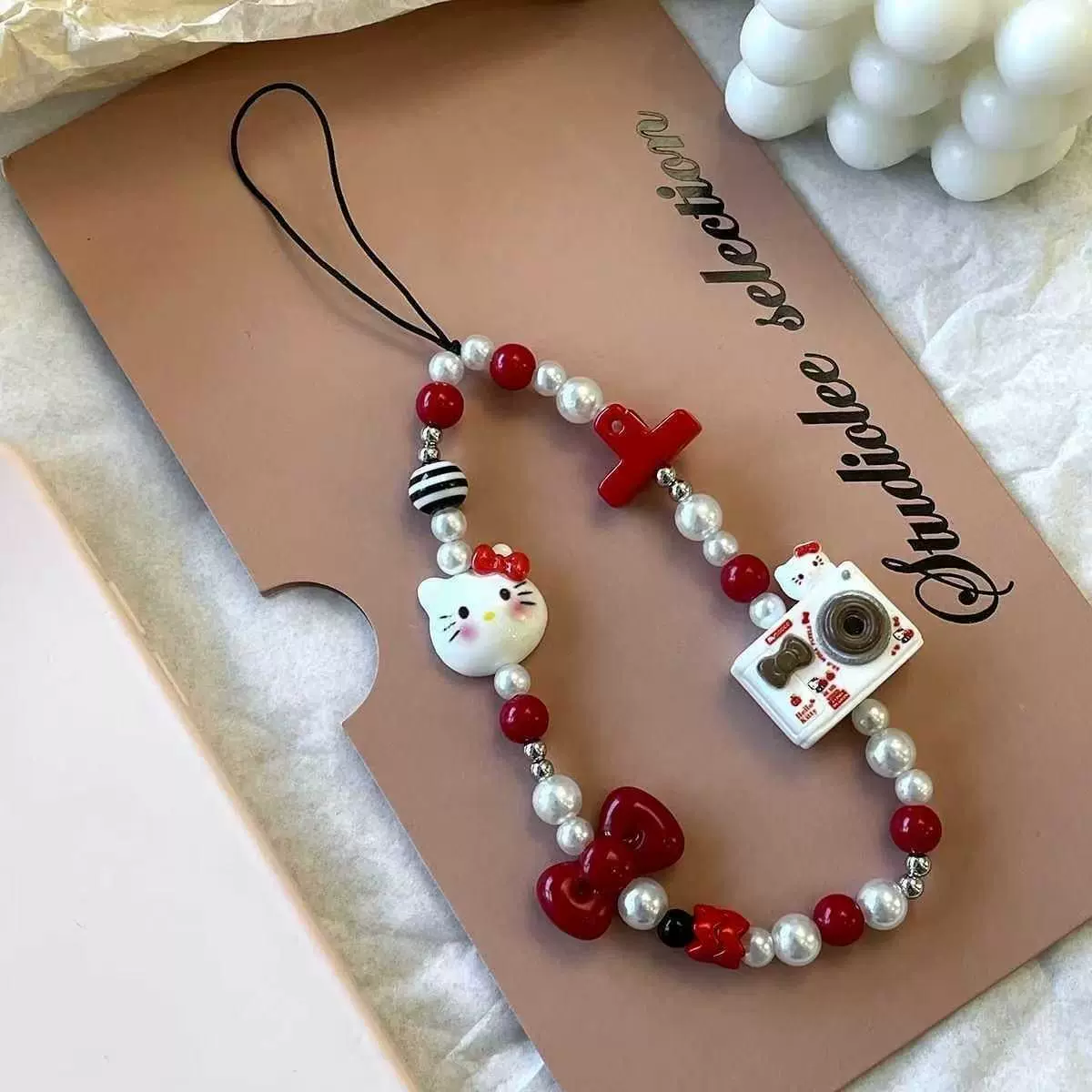 Ins Sweet Kawaii Hello Kitty   - огляд і ціна Phone Accessories Crochet