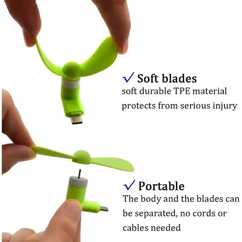 Type-C Mini Portable Micro Fan - огляд і ціна Phone Cooling Fan
