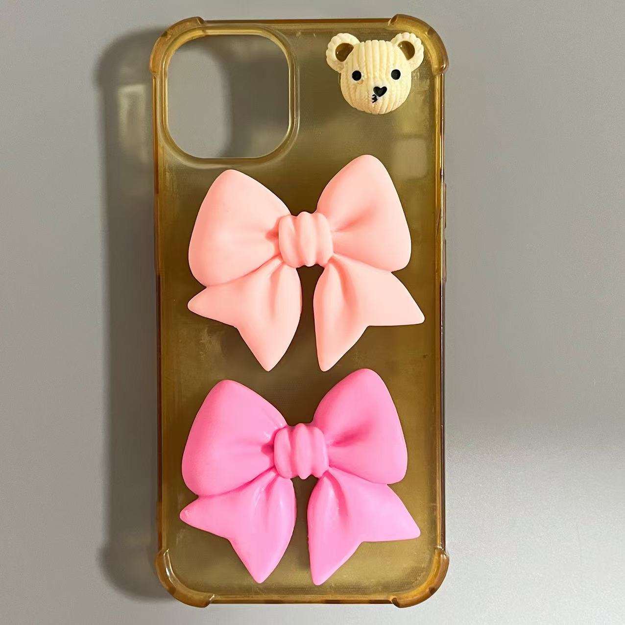 1Pcs Y2K Kawaii Bling Pink Bow - огляд і ціна Phone Accessories Logo Design