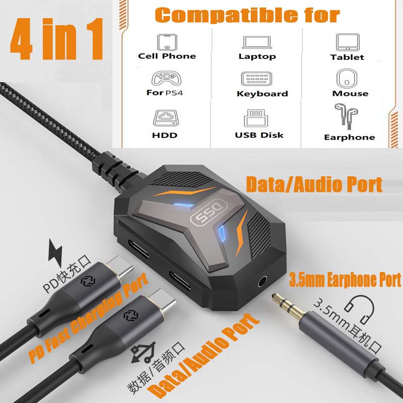 Type C Splitter USB C to 3.5mm - огляд і ціна Earphone Splitter Jack