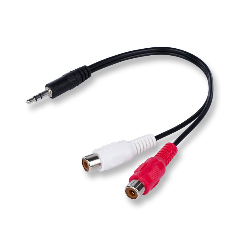 3.5 Jack Male to 2RCA 2AV Fema - огляд і ціна Earphone Splitter Jack
