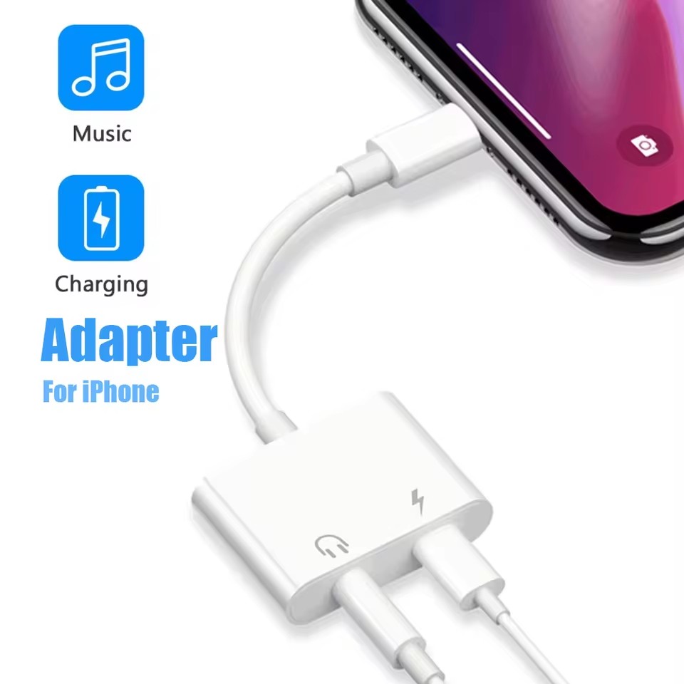 2 in 1 iOS to 3.5mm Jack Audio - огляд і ціна Earphone Splitter Jack