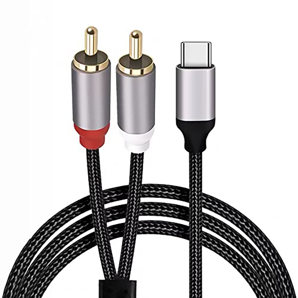 USB C to 2 RCA Audio Cable, Ty - огляд і ціна Earphone Splitter Jack