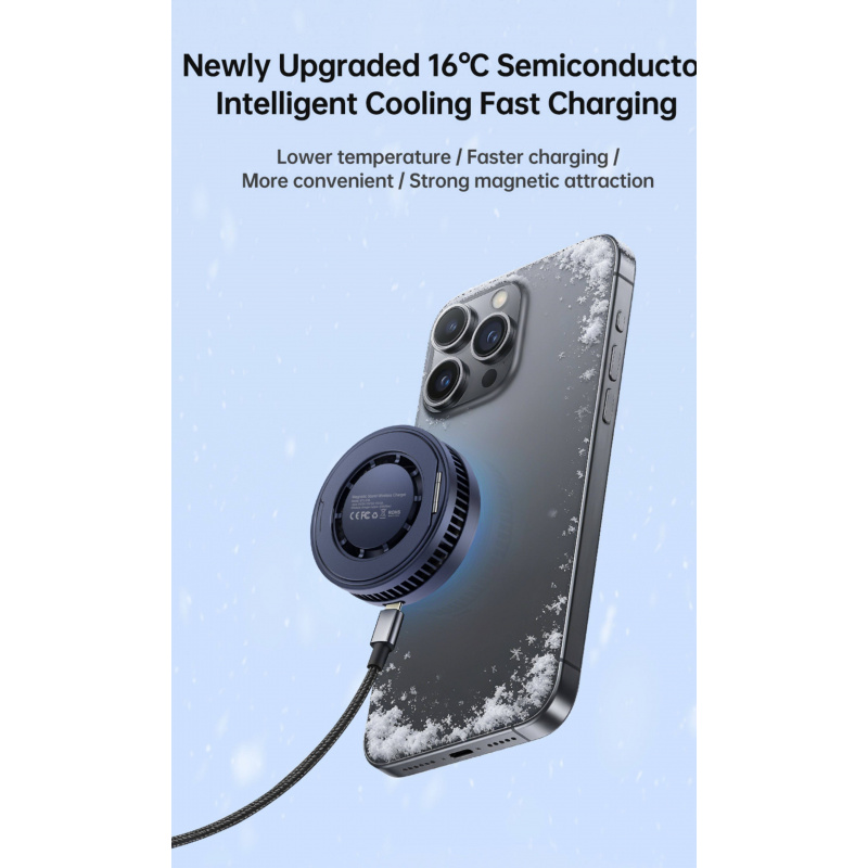 Qi2.2 25W Magnetic Wireless Ch - огляд і ціна Phone Cooling Fan